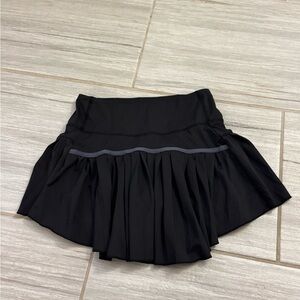 amazon black pleated skirt